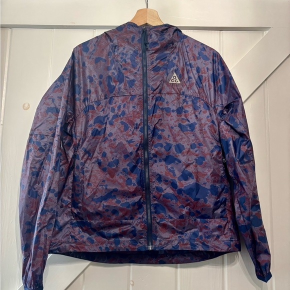 Nike ACG Cinder Cone Allover print jacket Obsidian/Moon fossil Windproof Small - Picture 3 of 9